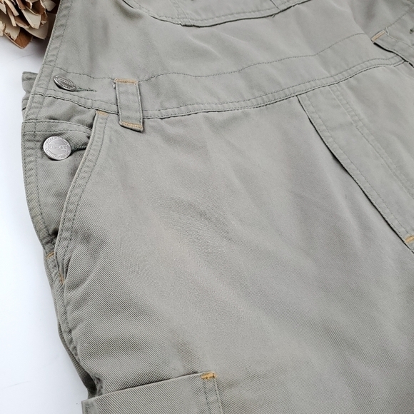 Mickey Unltd Girls Tan Multi Pocket Overall Sz XL - Picture 8 of 11